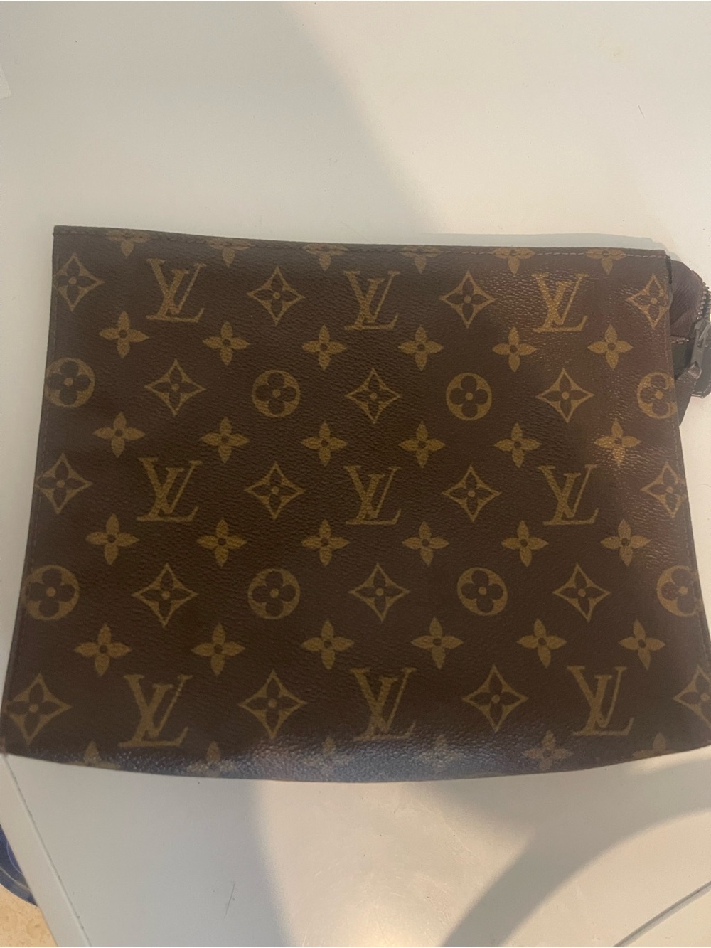 Authentic Louis Vuitton Brown Monogram Toiletry Pouch 26